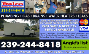 Naples-Fort Myers-Cape Coral Plumbing, Drain Cleaning, Leaks, Water Heaters, Gas Service-sm